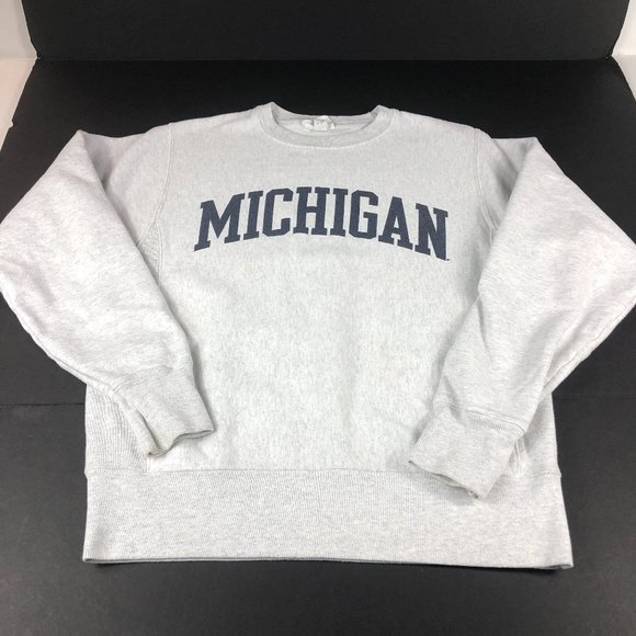 Champion Other - VTG Champion Reverse Weave Michigan Wolverines Sweatshirt Small Grey Crewneck